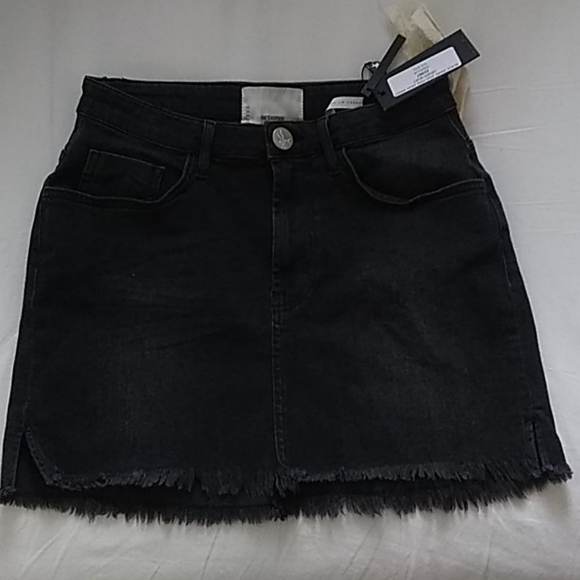 Oneteaspoon Black Swan 2020 Mini Denim Skirt - Picture 2 of 5